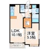 メイン白山 1LDKの間取り