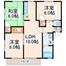 古町コンドミニアム4棟 3LDKの間取り