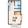 ラフィーネ白山 1Rの間取り
