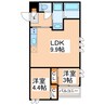 GRANDTIC島崎 2LDKの間取り