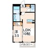 水前寺こまち 1LDKの間取り