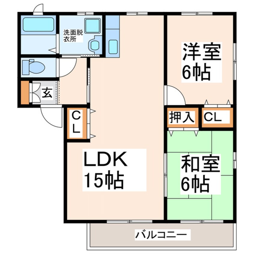 間取図 コーポヒロ1・2