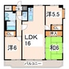 クレンリィカピス 3LDKの間取り