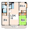 クレンリィカピス 3LDKの間取り