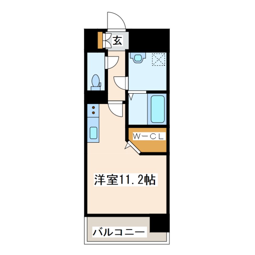 間取図 熊本市電Ｂ系統<熊本市交通局>/蔚山町駅 徒歩3分 3階 築3年