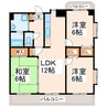 グレースハイム 3LDKの間取り