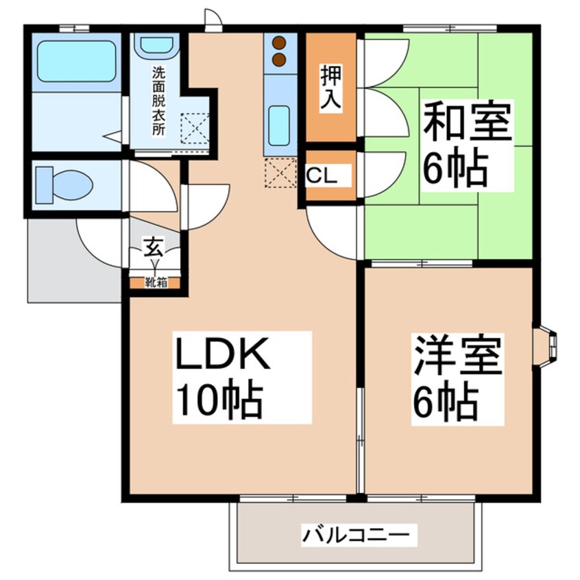 間取図 ディアズ出水