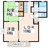 ディアズ出水 2LDKの間取り