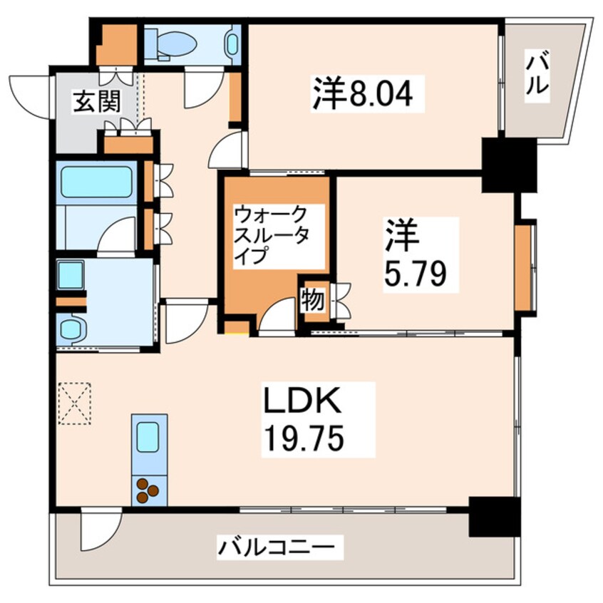 間取図 プルミエール九品寺