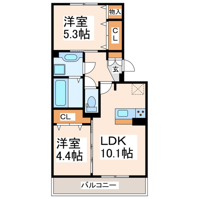 間取図 メゾンけやき通り