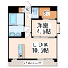 NEXUS水前寺 1LDKの間取り