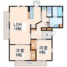 世安一戸建　Ａ棟 2LDKの間取り