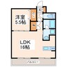 Vin de noble 1LDKの間取り