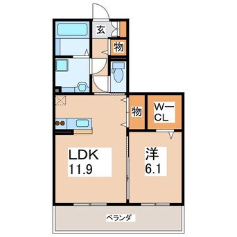 間取図 ルミエール国府