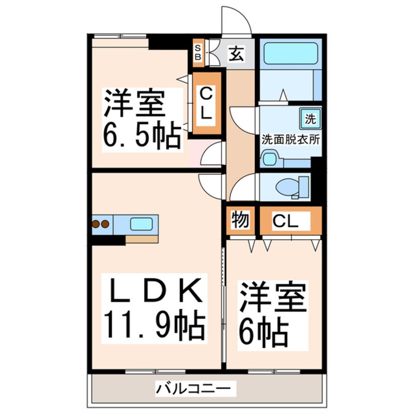 間取図 ルミエール国府