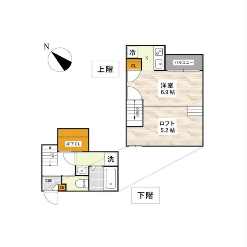 間取図 ADCパピーズ新南部