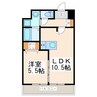 フォーエス本山 1LDKの間取り