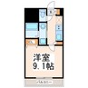 フォーエス本山 1Kの間取り