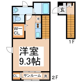 間取図 ラ・ペジーブル新大江