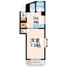 ラフォーレ４番館 1DKの間取り