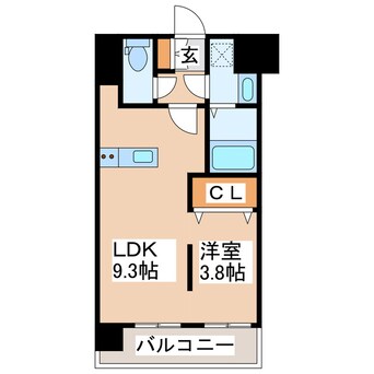 間取図 熊本市電Ａ系統<熊本市交通局>/辛島町駅 徒歩11分 6階 築18年