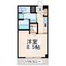 フェリーチェ新水前寺 1Kの間取り