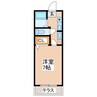 パークノヴァ新屋敷 1Kの間取り