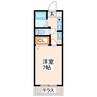 パークノヴァ新屋敷 1Kの間取り