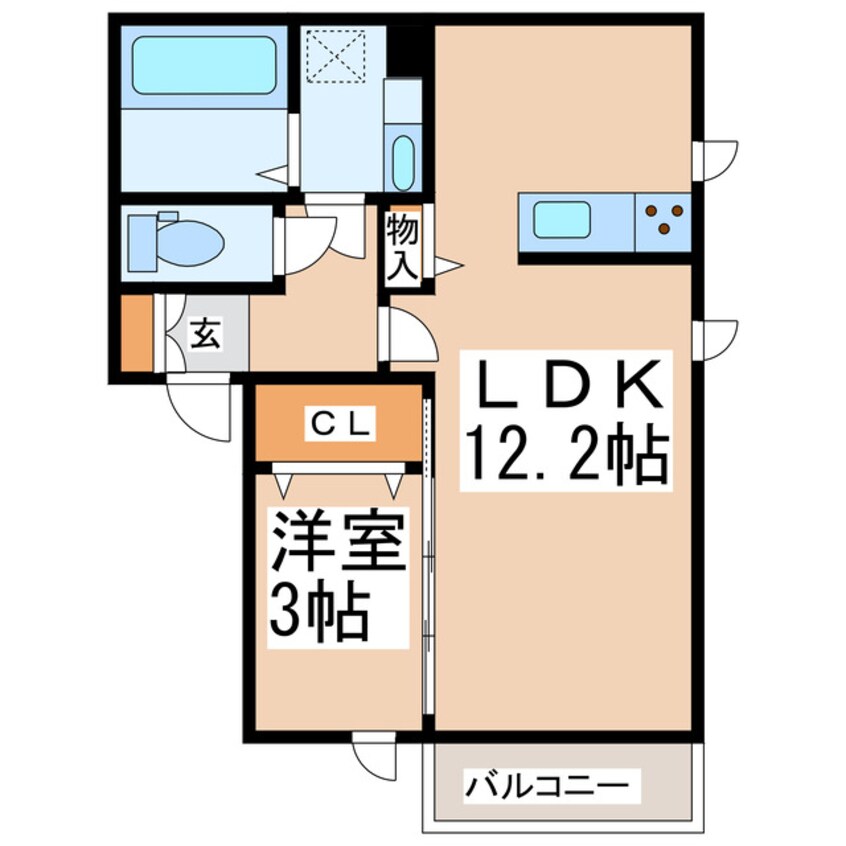 間取図 コンフォート出水