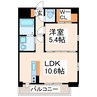 オーラ水前寺 1LDKの間取り