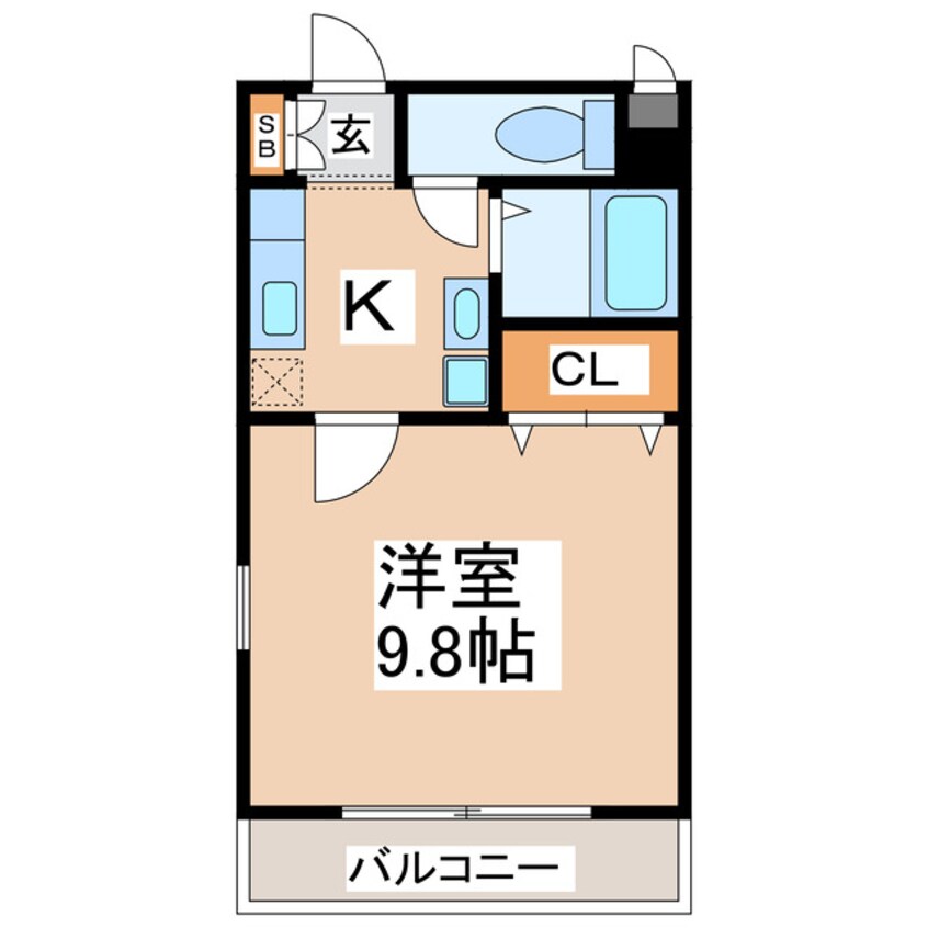 間取図 モックパレスＤＥ