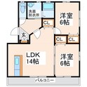 ソレイユ・ヒロ　NO.1.2.3の間取図