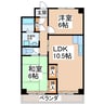 エクセルタウン 2LDKの間取り