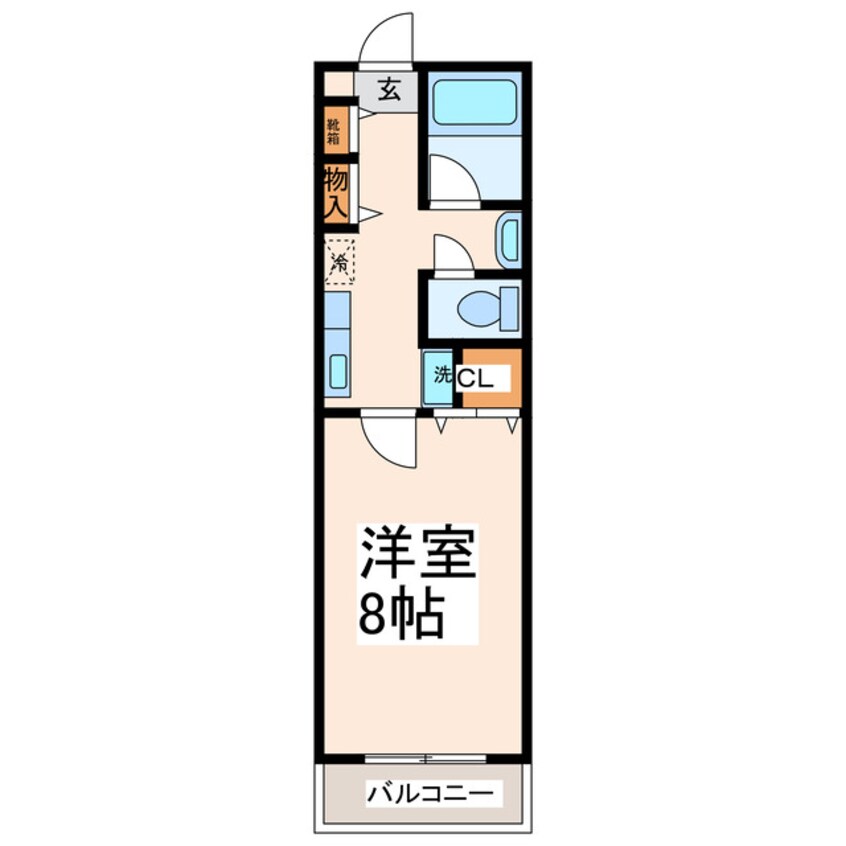 間取図 熊本市営バス/保田窪入口 徒歩2分 3階 築28年