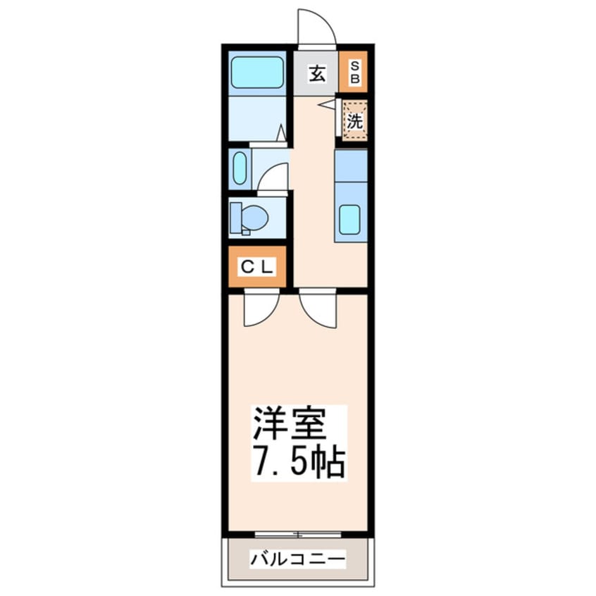 間取図 フローラハイツ水前寺
