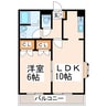 豊肥本線<阿蘇高原線>/竜田口駅 徒歩46分 2階 築23年 1LDKの間取り