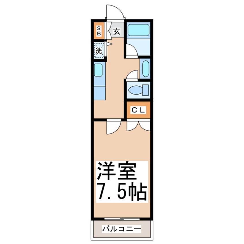 間取図 フローラハイツ九品寺