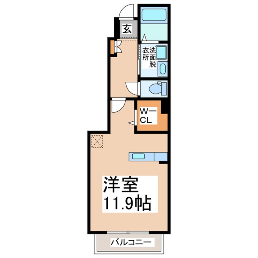 間取図 熊本市電Ａ系統<熊本市交通局>/水前寺公園駅 徒歩15分 1階 築7年