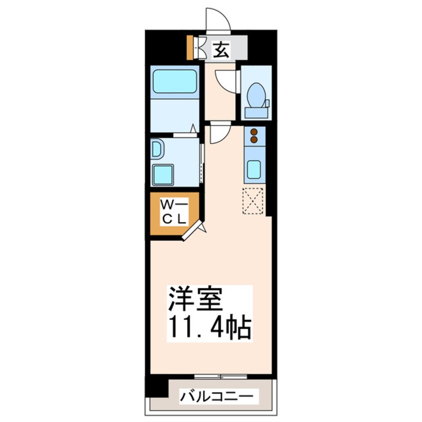 間取図 産交バス（熊本市）/保田窪四ツ角 徒歩2分 5階 築3年