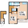 レスポワールⅠ 1LDKの間取り