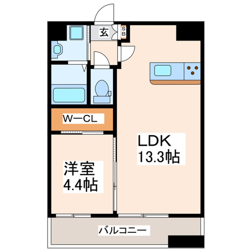 間取図 LIBTH水前寺