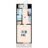 プランドール西子飼 1Kの間取り