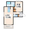 ソフィア国府公園 1LDKの間取り