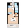 LIBTH水前寺駅前 1Rの間取り