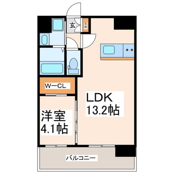 間取図 LIBTH水前寺駅前