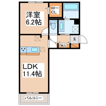 間取図 ラ・ルーチェ