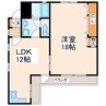 レミエル水前寺 1LDKの間取り