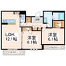 グレイス・ヴィラ水前寺 2LDKの間取り