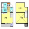 クレスト水前寺 1Rの間取り