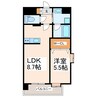 TYレジデンスⅡ 1LDKの間取り